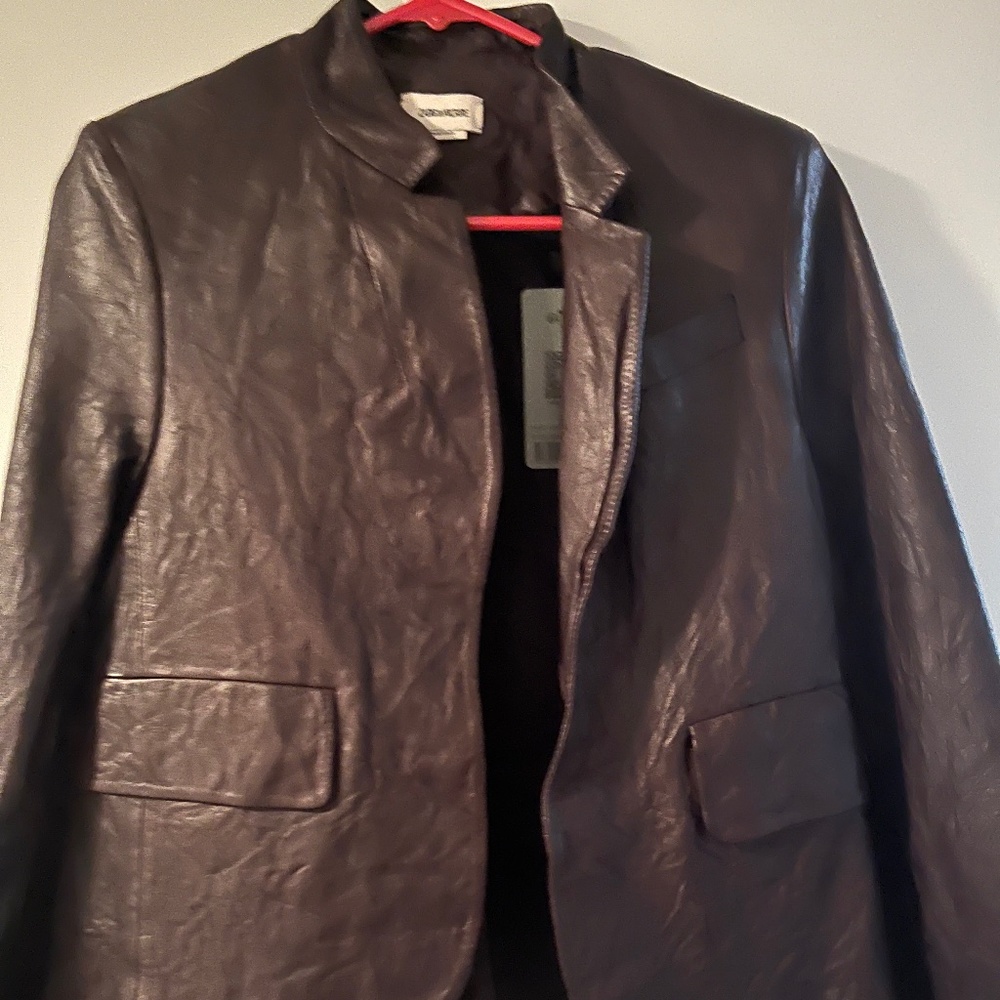 Zadig & Voltaire Leather Blazer